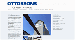 Desktop Screenshot of ottossonscement.se