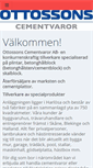 Mobile Screenshot of ottossonscement.se